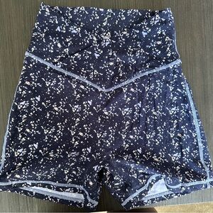 BuffBunny Siren Shorts, Navy Terrazzo